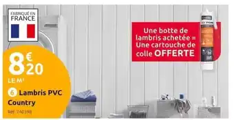 Mr Bricolage Lambris PVC Country offre