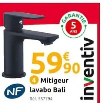 Mr Bricolage Mitigeur Lavabo Bali offre