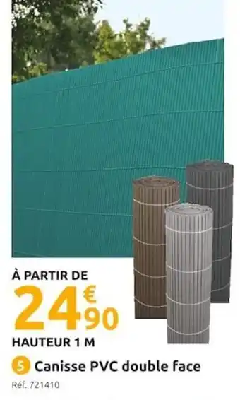 Mr Bricolage Canisse PVC Double Face offre