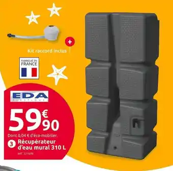 Mr Bricolage Récupérateur d'Eau Mural 310L offre