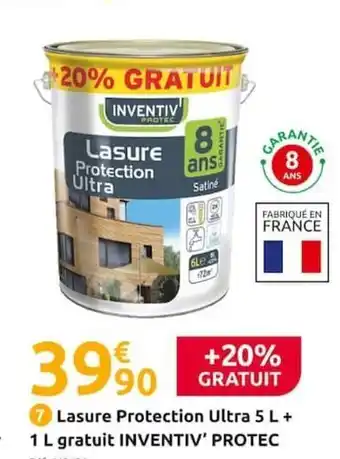Mr Bricolage Lasure Protection Ultra 5L+ 1L Gratut Inventiv Protec offre