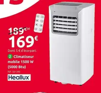 Heallux Climatiseur Mobile 1500W