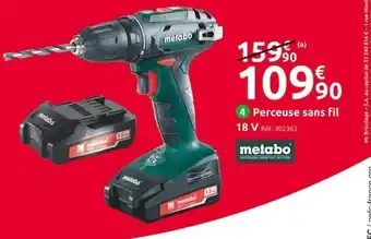 Mr Bricolage Perceuse Sans Fil 18V offre