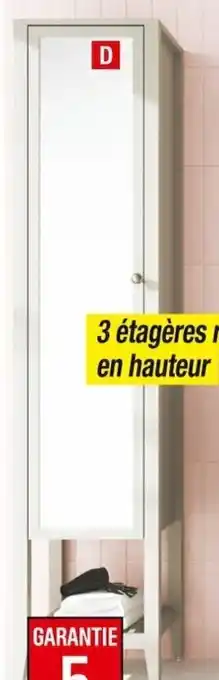 Brico Dépôt Colonne Avec Miroir 185cm Perma offre