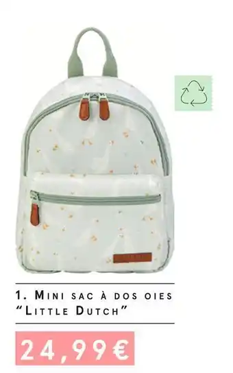 Monoprix Little dutch mini sac à dos oies offre