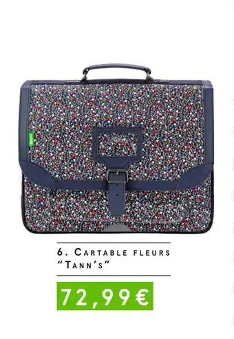 Monoprix Cartable fleurs "tann's" offre