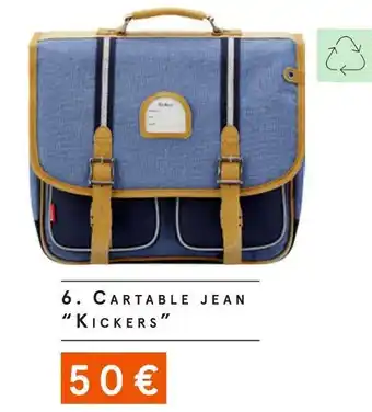 Monoprix Kickers cartable jean offre