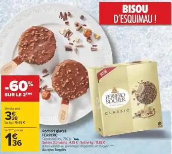 Carrefour Ferrero rochers glacés offre