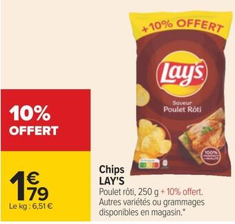Carrefour Lay's chips offre