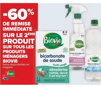 Carrefour Biovie bon plan sur tous les produits ménagers biovie offre