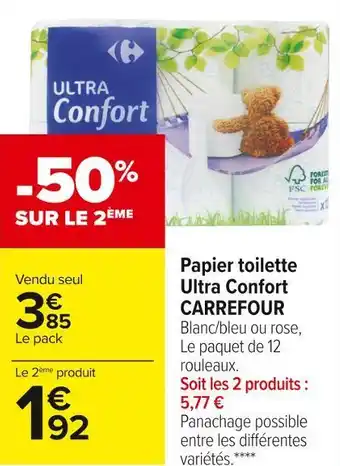 Carrefour Market Papier toilette ultra confort offre