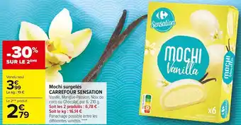 Carrefour Market Carrefour sensation mochi surgelés offre