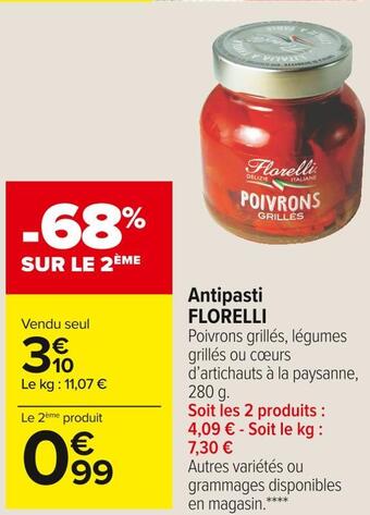Carrefour Market Florelli antipasti offre