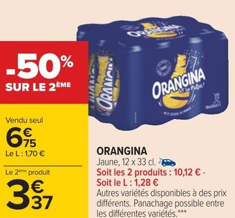 Carrefour Orangina orangina offre