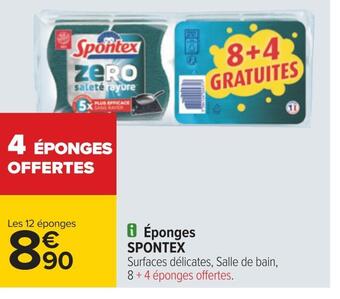 Carrefour Spontex éponges offre
