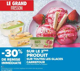 Carrefour Carrefour bon plan sur toutes les glaces carrefour offre