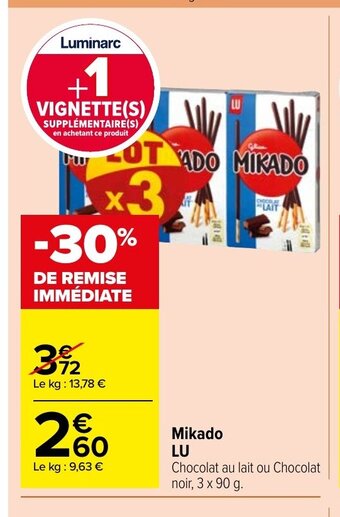 Carrefour Market Lu Mikado offre