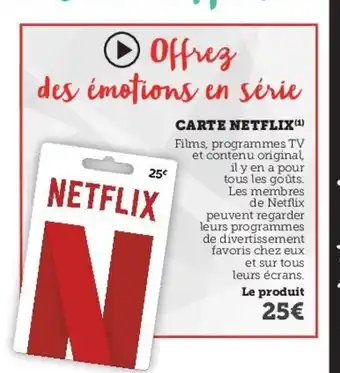 Carte Netflix
