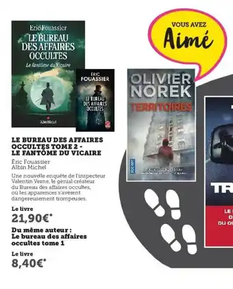 Hyper U Le Bureau Des Affaires Occultes Tome 2 - Le Fantôme Du Vicaire offre