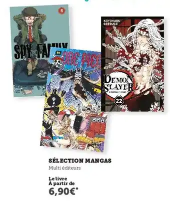 Hyper U Sélection Mangas offre