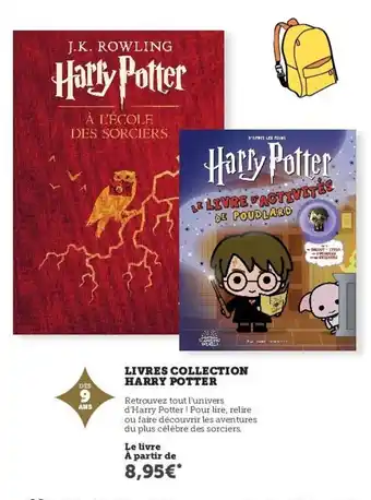 Hyper U Livres Collection Harry Potter offre
