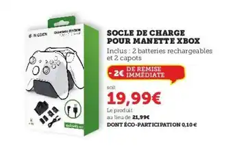 Hyper U Socle De Charge Pour Manette Xbox offre