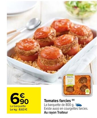 Carrefour Tomates Farcies offre