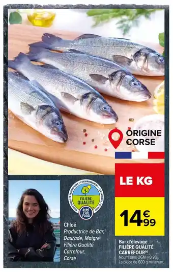 Carrefour Bar D'élevage Filière Qualité Carrefour offre
