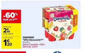 Carrefour Danonino "Offre Découverte" offre