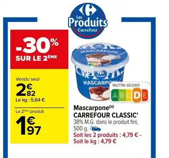 Mascarpone Carrefour Classic'