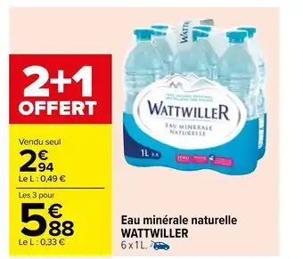Carrefour Eau Minérale Naturelle Wattwiller offre