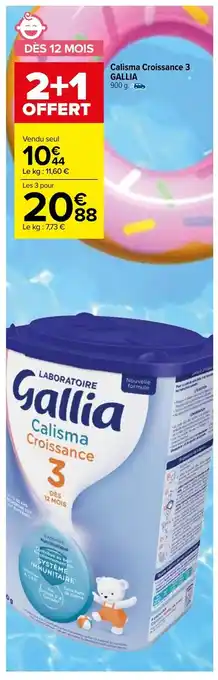 Carrefour Calisma Croissance 3 Gallia offre