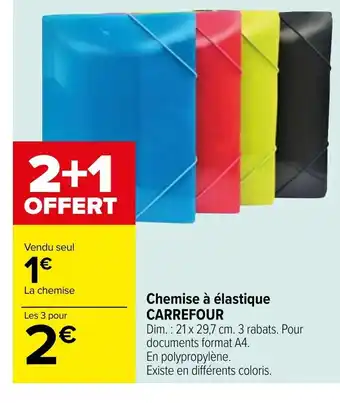 Carrefour Chemise À Élastique Carrefour offre