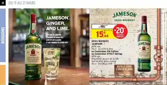 Intermarché Express Irish Whiskey Jameson offre