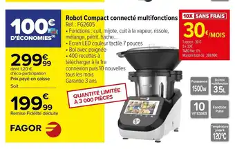 Carrefour Robot Compact Connecté Multifonctions offre