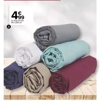 Carrefour Le Drap Housse 90 x 200 cm offre