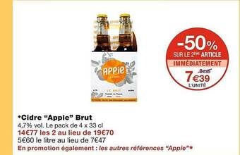 Monoprix Cidre offre
