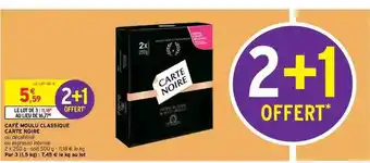 Intermarché Express Café Moulu Classique Carte Noire offre