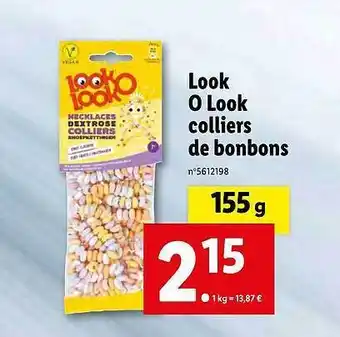 Lidl Look O Look Colliers De Bonbons offre