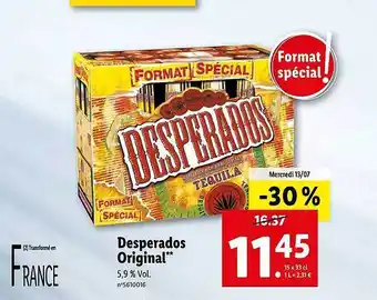Lidl Desperados Original offre