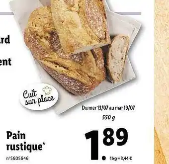 Pain Rustique