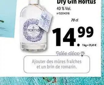 Dry Gin Hortus
