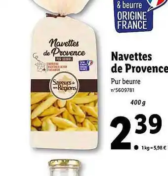 Lidl Navettes De Provence Saveurs De Nos Régions offre
