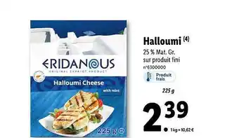 Lidl Halloumi Eridanous offre