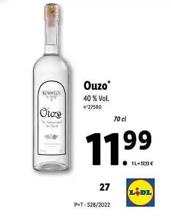 Lidl Ouzo offre