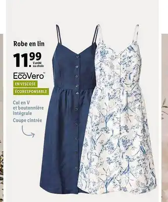 Lidl Robe En Lin offre