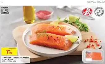 Intermarché Express 2 Pavés De Saumon Sans Arêtes Label Rouge offre
