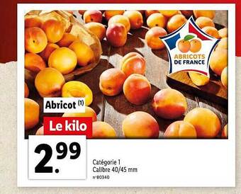 Lidl Abricot offre