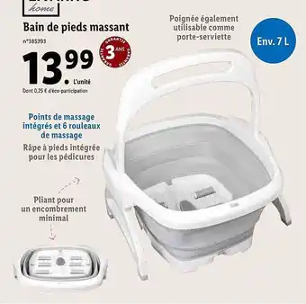 Lidl Bain De Pieds Massant offre