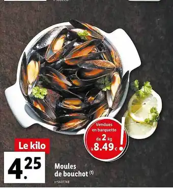 Lidl Moules De Bouchot offre